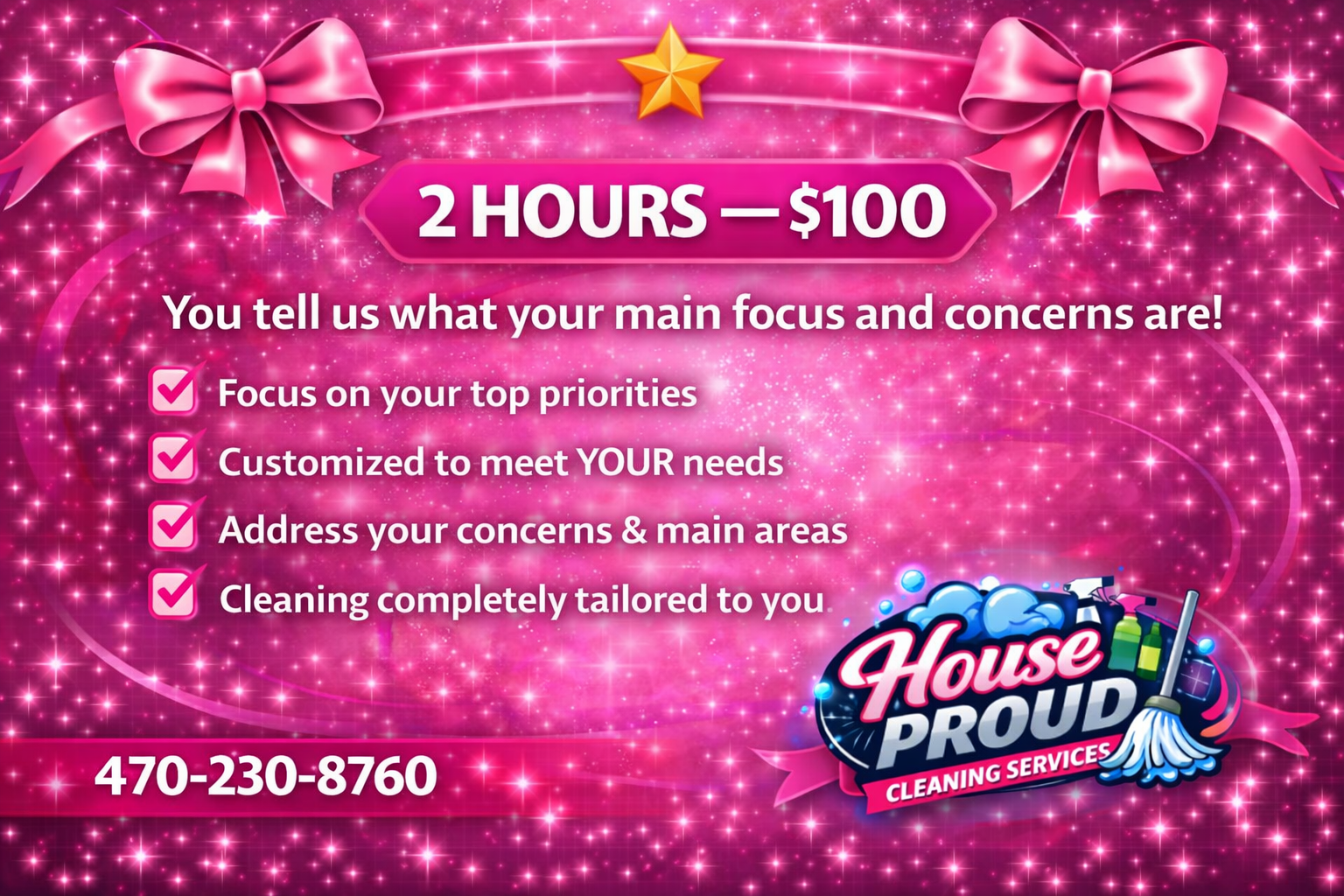 2-Hour Cleaning Special